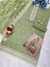 Averie By Vipul  Heavy Orgenza Silk With Embroidery Work Dress Material Wholesale Online